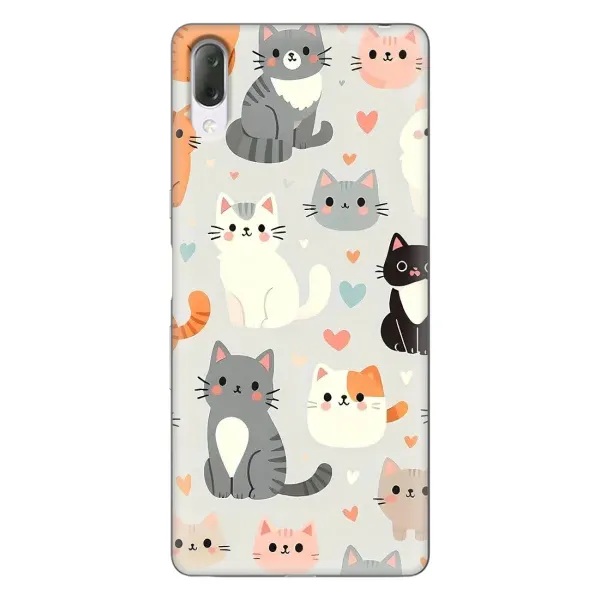Чохол з принтом «Колаж котів» для Sony Xperia L3 Чохол з принтом «Колаж котів» для Sony Xperia L3