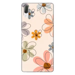 Чохол з квітковим принтом на Sony Xperia L3 (Кольорові квіти)