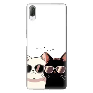 Чохол з принтом «Коти в окулярах» для Sony Xperia L3