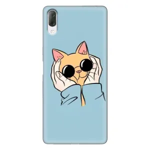 Чохол на Sony Xperia L3 з Котиками (VPrint) (Котик в окулярах)