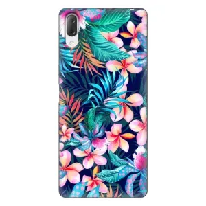 Чохол для Sony Xperia L3 - з принтом (Дизайнерські) (AlphaPrint) (Мальовничі квіти)