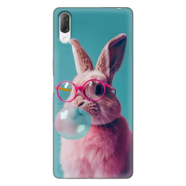 Чохол з принтом «Кролик в окулярах» для Sony Xperia L3