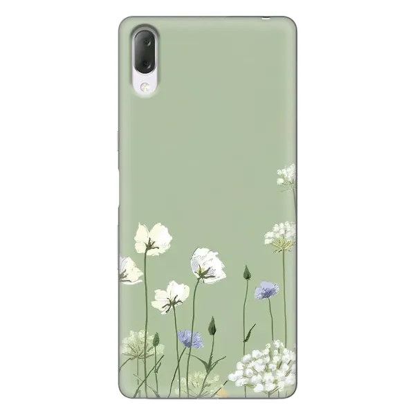 Чехол с принтом «Цветы на зеленом» для Sony Xperia L3 Чехол с принтом «Цветы на зеленом» для Sony Xperia L3