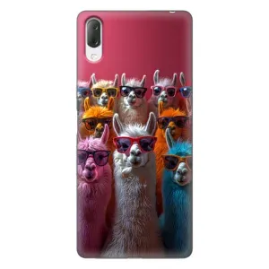 Чохол з принтом «Лами в окулярах» для Sony Xperia L3