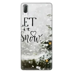 Новорічні, Святкові Чохли для Sony Xperia L3 - 2024 год (Let it snow)