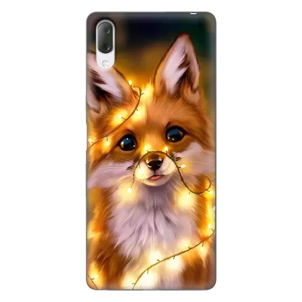 Чехол с принтом «Лисичка в гирляндах» для Sony Xperia L3 Чехол с принтом «Лисичка в гирляндах» для Sony Xperia L3