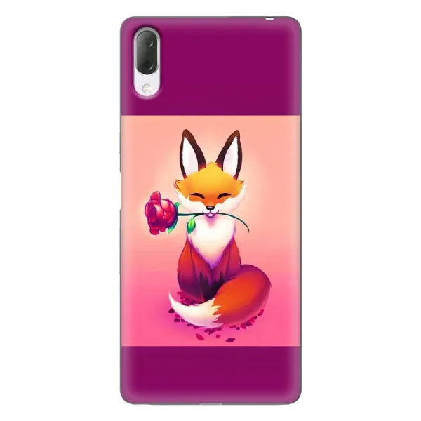 Чехол с принтом «Лисичка с розочкой» для Sony Xperia L3 Чехол с принтом «Лисичка с розочкой» для Sony Xperia L3
