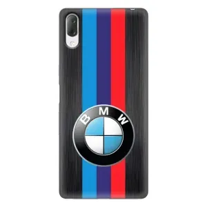 Чехол для Сони Хпериа Л3 - с принтом БМВ (AlphaPrint) (Лого BMW)