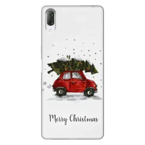 Різдвяні, Святкові Чохли для Sony Xperia L3 (Авто з ялинкою)