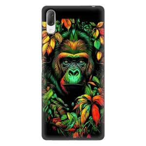 Чехол с Обезьянами Sony Xperia L3 - (AlphaPrint) (Обезьяна в тропиках)