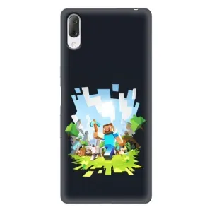 Чохол Майнкрафт на Sony Xperia L3 (AlphaPrint) Minecraft (персонажі Minecraft)
