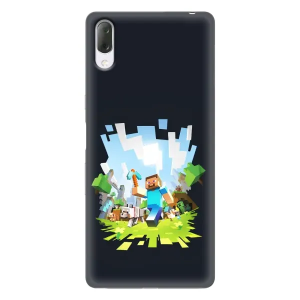 Чохол з принтом «персонажі Minecraft» для Sony Xperia L3 Чохол з принтом «персонажі Minecraft» для Sony Xperia L3