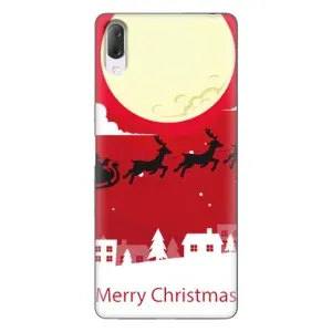 Різдвяні Чохли для Sony Xperia L3 (VPrint) (Санта з оленями)