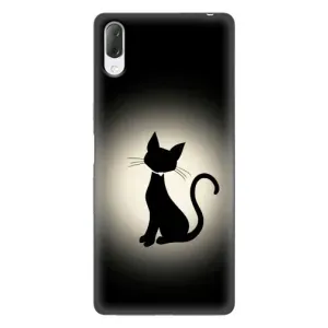 Чохол з принтом для Sony Xperia L3 (AlphaPrint) Модні коти (Силует котика)