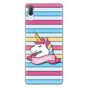 Чехол для Сони Хпериа Л3 - (Единорожки - Новинки) (AlphaPrint) (Unicorn)