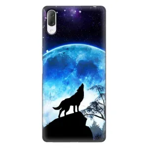 Защитные чехлы для Сони Хпериа Л3 (AlphaPrint) (ХИТ продаж) ВОЛК (Волк на луну)