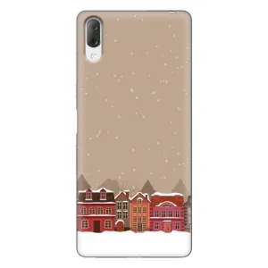 Новорічні, Святкові Чохли для Sony Xperia L3 - 2024 год (Зимове місто)