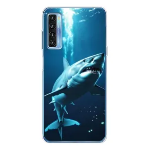 Чохол з картинкою 'Хижаки' для TCL 20L Plus (Акула під водою)
