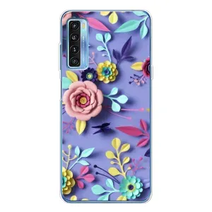 Чехлы с Цветами для TCL 20L Plus (VPrint) (Цветочный дизайн)