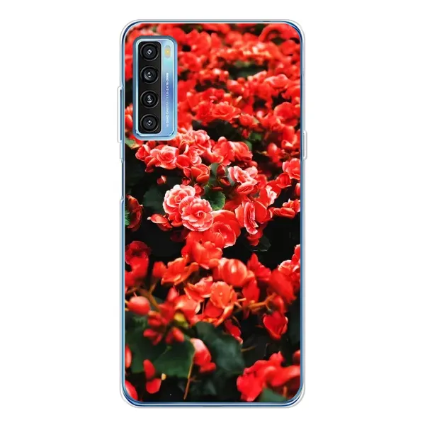 Чехол с принтом «Цветы красные» для TCL 20L Plus Чехол с принтом «Цветы красные» для TCL 20L Plus