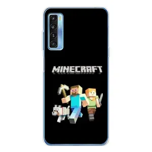 Чохол Майнкрафт на TCL 20L Plus (AlphaPrint) Minecraft (герої Minecraft)