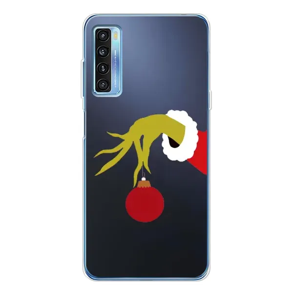Чохол з принтом «Грінч з іграшкою» для TCL 20L Plus