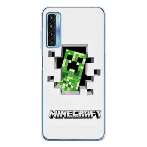Чохол Майнкрафт на TCL 20L Plus (AlphaPrint) Minecraft (кріпер Майнкрафт)