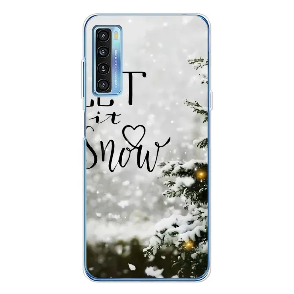 Чохол з принтом «Let it snow» для TCL 20L Plus