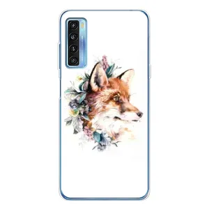 Чохли з картинкою Лисичка для TCL 20L Plus (VPrint) (Лиса в квітах)