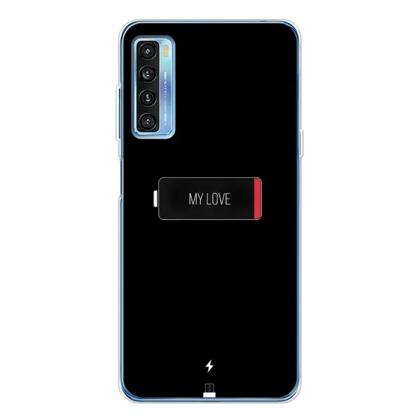 Чохол з принтом «Love battery» для TCL 20L Plus