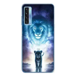 Чохол з картинкою ЛЕВ для TCL 20L Plus (VPrint) (Маленький лев)