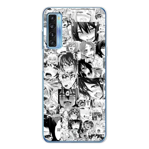 Чохол з принтом «Ahegao manga» для TCL 20L Plus