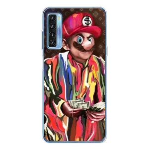 Бренднові Чохли для TCL 20L Plus - (PREMIUMPrint) (Mario LV)