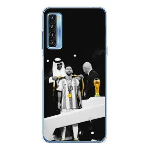 Чохли для TCL 20L Plus (Leo чемпіон) (AlphaPrint) (Мессі коронований)