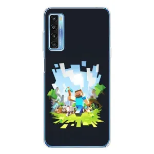 Чохол Майнкрафт на TCL 20L Plus (AlphaPrint) Minecraft (персонажі Minecraft)