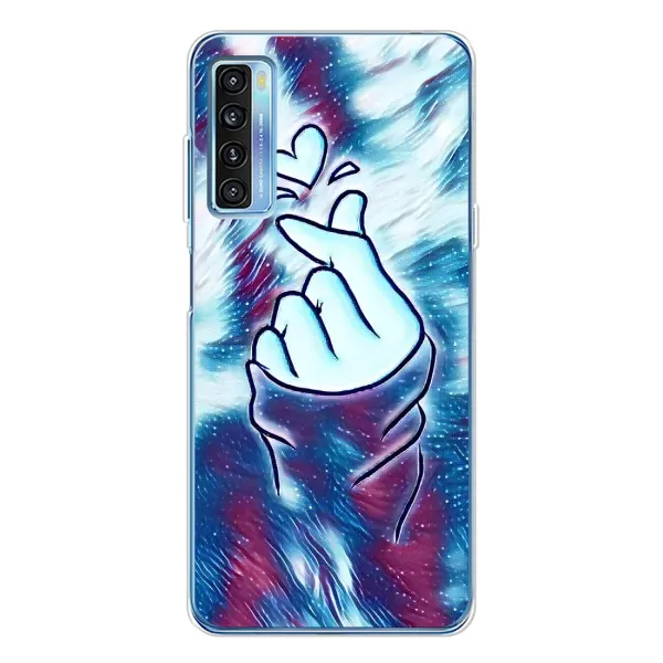 Чохол з принтом «Радужне серце» для TCL 20L Plus
