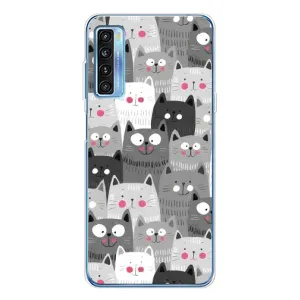 Чохли з Котиками для TCL 20L Plus (VPrint) (Мальовані котики)