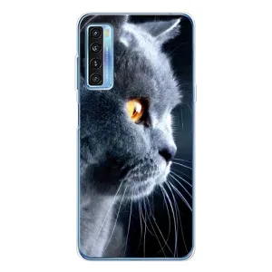 Чохли з Котиками для TCL 20L Plus (VPrint) (Сірий Кіт)