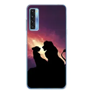 Чохол з принтом «Силует Сімба і Налу» для TCL 20L Plus