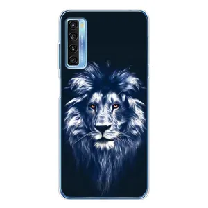 Чохол з картинкою ЛЕВ для TCL 20L Plus (VPrint) (Синій Лев)