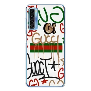 Бренднові Чохли для TCL 20L Plus - (PREMIUMPrint) (Стиль GUUCI)
