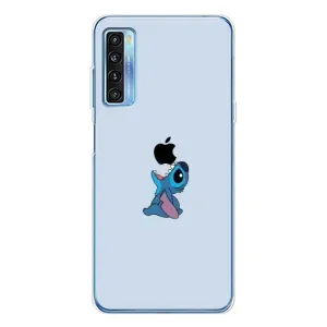 Чохол з принтом Стіч на TCL 20L Plus (Stitch apple)