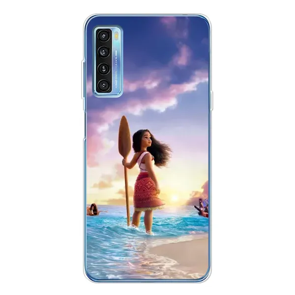 Чохол з принтом «Моана з веслом» для TCL 20L Plus