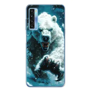 Чохол з картинкою 'Хижаки' для TCL 20L Plus (Полярний ведмідь)