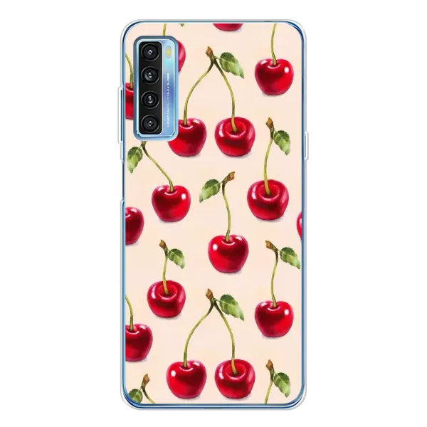 Чохол з принтом «Черешня» для TCL 20L Plus