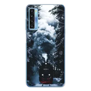 Новорічні, Святкові Чохли для TCL 20L Plus - 2024 год (Зимовий потяг)