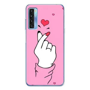 Чохол з принтом для TCL 20L Plus (AlphaPrint - Знак сердечка) (Знак Love)