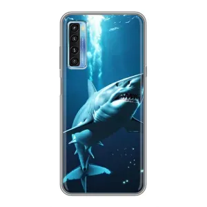 Чохол з принтом «Акула під водою» для TCL 20L
