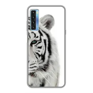 Чохли з картинкою животних TCL 20L (Білий Тигр)