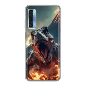 Чохол з принтом «Вогняний динозавр» для TCL 20L